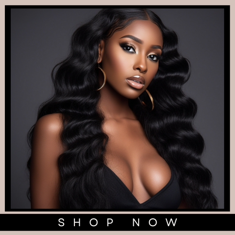 Ready To Ship: Jet Black SEA Natural Wave 22" HD Lace Wig